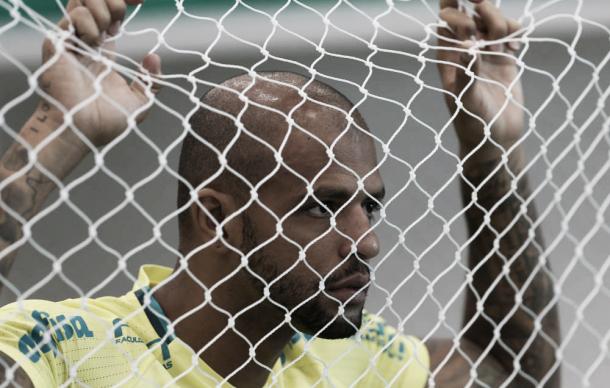 Felipe Melo chegou ao Palmeiras com o apelido de "pitbull" (Foto: Cesar Greco/Ag Palmeiras/Divulgação)