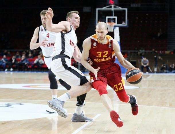 Le difficoltà di Guler e del Galatasaray - Foto Euroleague