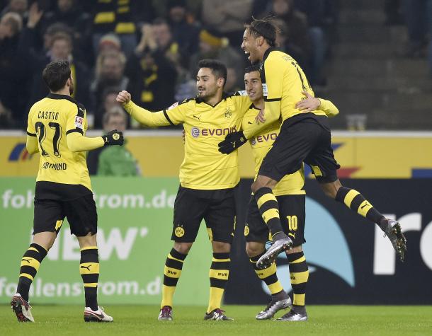 Castro, Gundogan, Reus and Aubameyang in jubilant mood | Photo: Yahoo