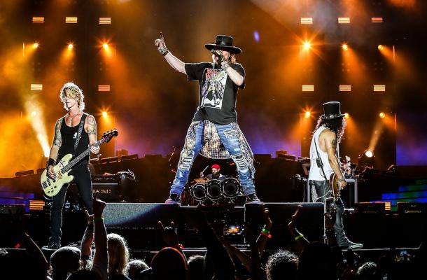 Depois de menos de um ano, o Guns N' Roses volta ao Brasil para encerrar as apresentações do penúltimo dia do Rock in Rio 2017. FOTO: Reprodução