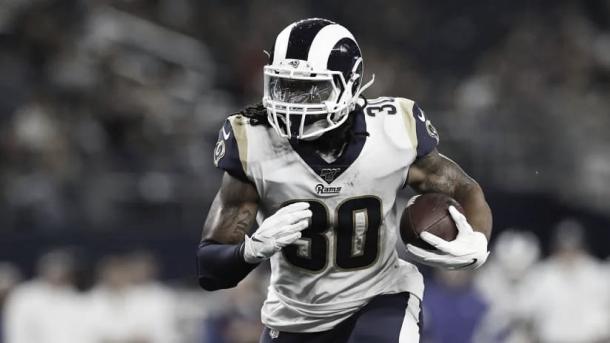 Gurley fue cortado por los Rams y rapidamente firmo en los Falcons (foto Rams.com)