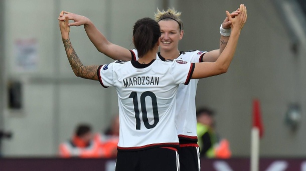 Alexandra Popp and Dzsenifer Marozsán look to lead Germany to glory | Source: Imago/Team2