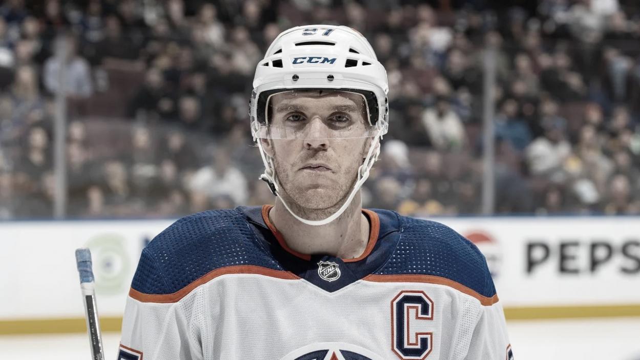 Connor McDavid, en la última derrota de su equipo ante Vancouver | Fuente: NHL.com