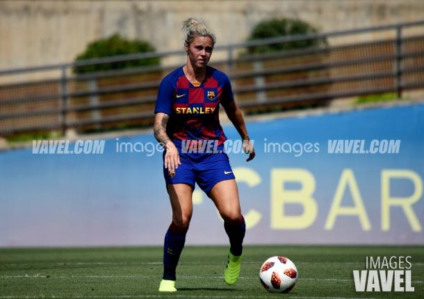 Mapi León, jugadora del FC Barcelona Femenino. FOTO: VAVEL Images