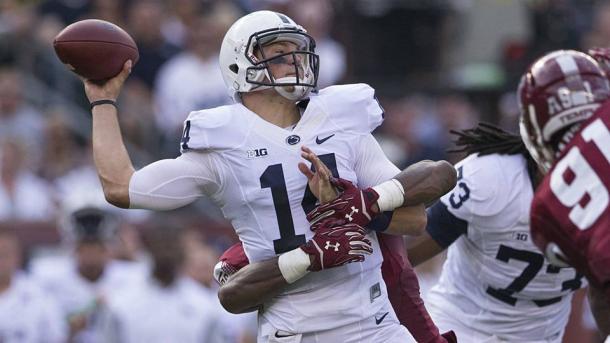 Hackenberg looked the part, but didn't do much else to distinguish himself as a player at Penn State | Getty Images