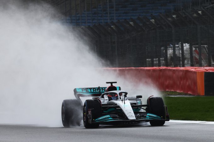 Lewis Hamilton en la clasificación en Silverstone. Vía: motorsport.com