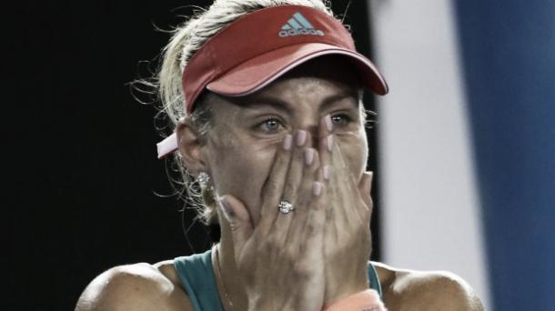 Kerber was overwhelmed by her victory (photo: smh.com.au)