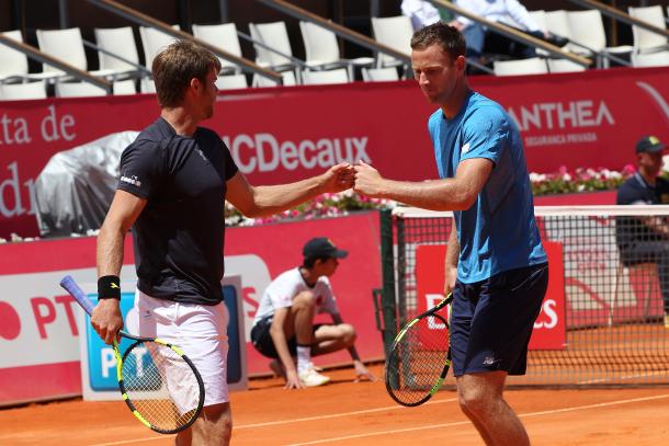 Ryan Harrison and Michael Venus are in the doubles' final. (Photo by Millennium Estoril Open)