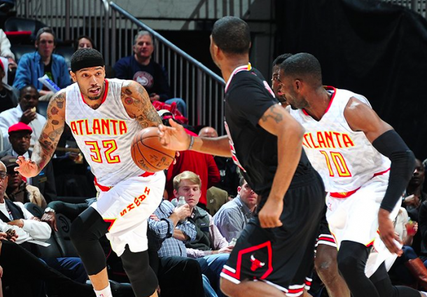 Hawks maintain lead over Bulls at home. Getty Images 