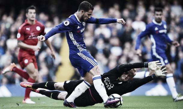 Eden Hazard anotó el segundo gol del Chelsea. Foto: The Guardian