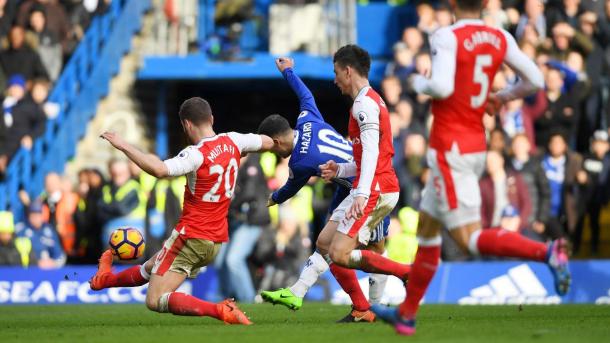 La conclusione dell'assolo di Hazard, www.premierleague.com