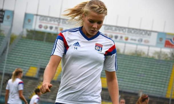 The usually prolific Hegerberg blew a number of chances on a frustrating night for Lyon (Source: Alchetron) 