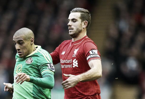 Henderson battling within the Sunderland match which his side drawn 2-2. (Image: Getty)