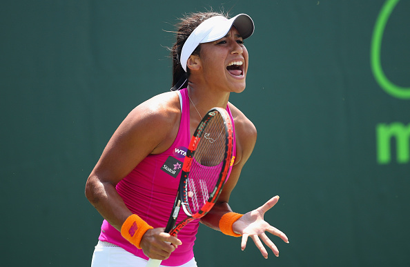 Heather Watson Shows Her Frustration. Photo: Clive Brunskill/Getty Images