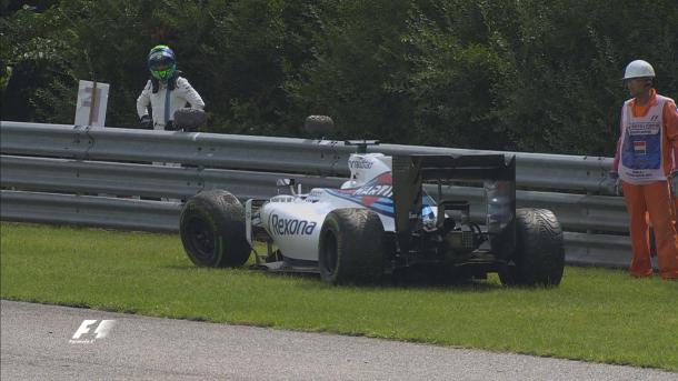 Accidente Felipe Massa Foto: F1