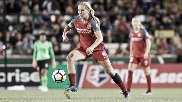 Lindsey Horan with the Portland Thorns FC | Photo: NWSLsoccer.com