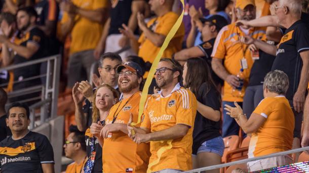 La afición del Dynamo esta contenta con la imagen del equipo | Imagen: Houston Dynamo