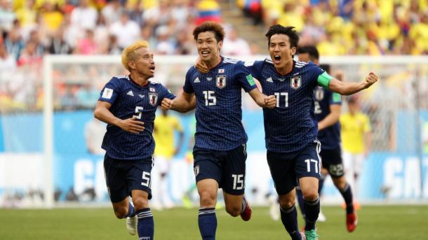 Yuya Osako celebrates his game-winning goal in the 73rd minute | Source: Getty Images via FIFA.com