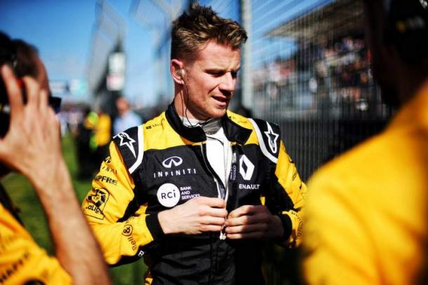 Nico antes del Gran Premio de Australia. Foto: Renault Sport.
