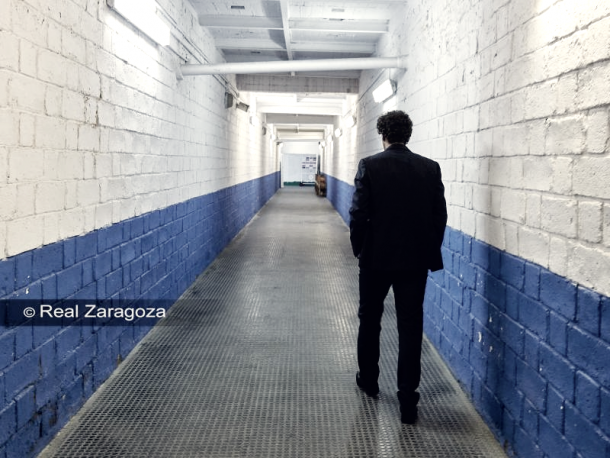 Imanol Idiakez en Las entrañas de la Romareda. Foto : Real Zaragoza.