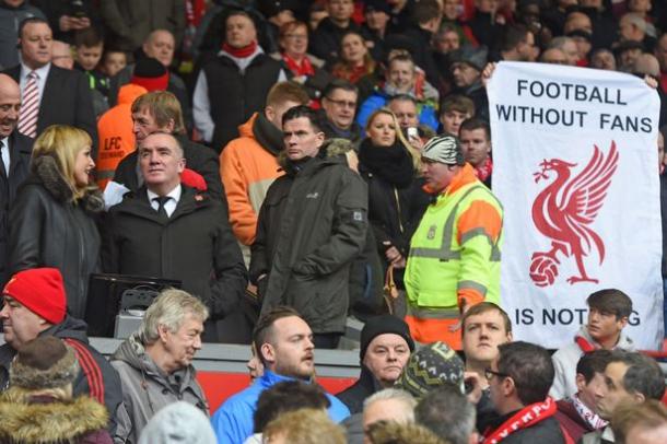 Thousands of fans walked out on Saturday, as Chief-Executive Ian Ayre watched on (photo; getty)