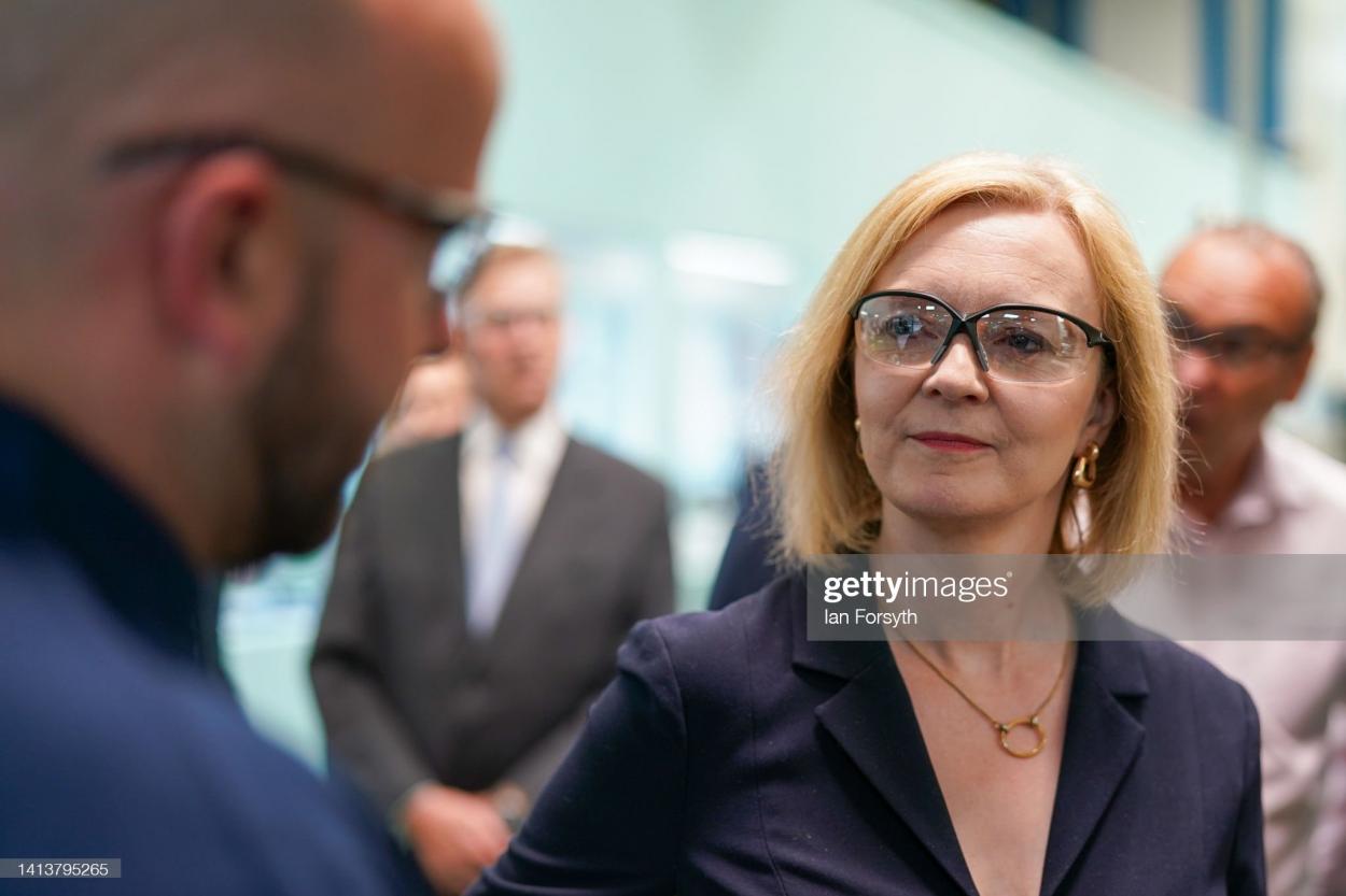 Liz Truss has also been out campaigning for the votes of Tory members: Ian Forsyth - Pool/GettyImages