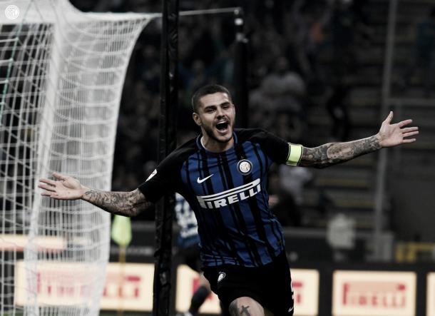 Icardi celebra uno de los goles | Foto: Inter