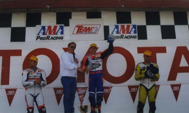 La primera victoria de Hayden en el AMA. Foto: Web oficial de Nicky Hayden.