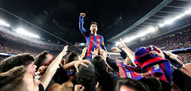 Messi esulta con il suo popolo dopo l'incredibile vittoria