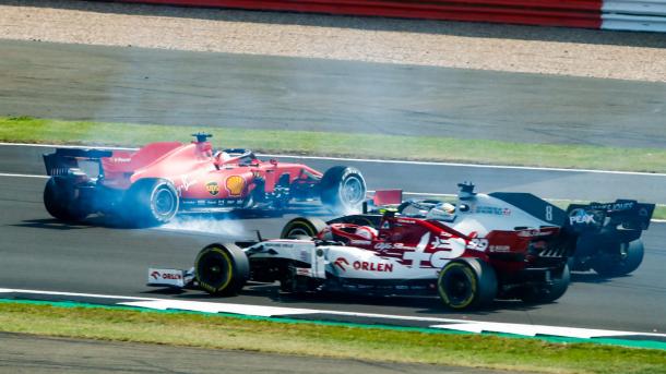 Trompo de Vettel (Fuente: F1)