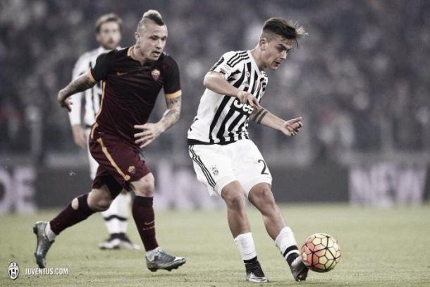 Dybala durante el partido ante la Roma | Foto: Juventus