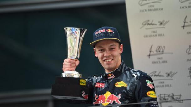 Barely three weeks after his Chinese podium for Red Bull, Danill Kvyat was harshly demoted to Toro Rosso, and has struggled badly since. (Image Credit: F1.com)