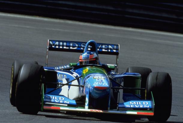 Schumacher and contreversary was commonplace in 1994 and disqualification at Spa wasn't the first and certainly wasn't the last. (Image Credit: Ford)