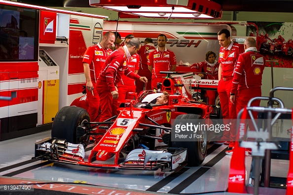 The FIA's preferred cockpit head protection is the 'Shield' which Vettel will test in First Practice. (Image Credit: Peter J Fox/Getty Images) 