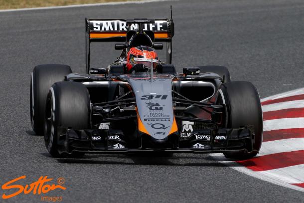 Ocon has previous experience at Force India, driving for them in both in-season tests in 2015. (Sutton Images)