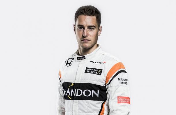 Stoffel Vandoorne will be wanting to make a mark against Alonso quickly to establish himself. (Image Credit: @McLarenF1 Twitter)