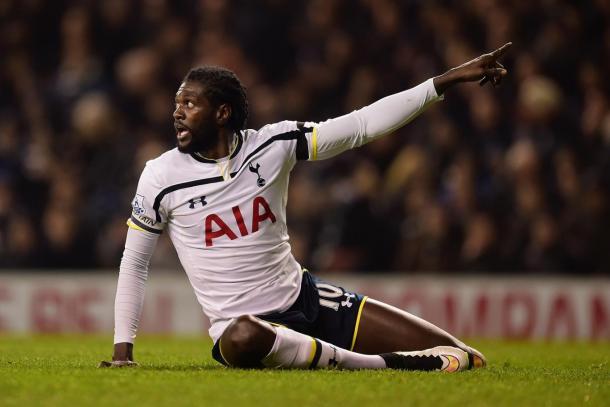 Adebayor has had two successful spells in London with Arsenal and Spurs | Photo: Getty images