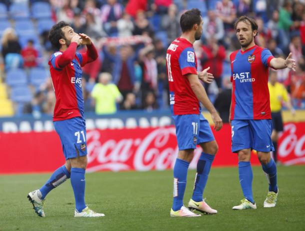 Celebración del gol de la victoria | Foto: Levante UD