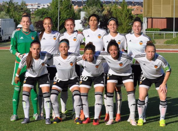 Alineación titular del Valencia CF Femenino en las semifinales de Copa. | Foto: valenciacf.com