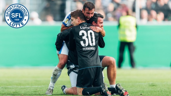 Los jugadores del Sportfreunde celebrando un gol| Fuente: Bayer Leverkusen