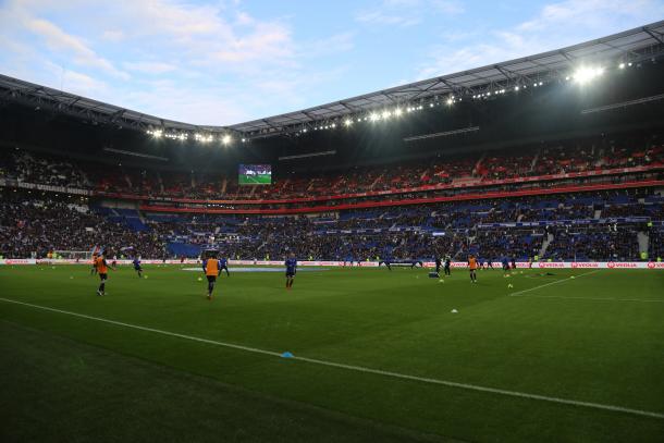 El nuevo estadio del Lyon en el día de su estreno (FOTO: AC Troyes)
