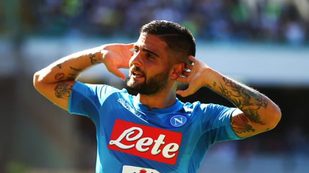 L'esultanza di Insigne dopo il gol al Benevento (Fonte foto: SSC Napoli)