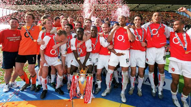 The Invincibles celebrando el título liguero | Fotografía: Arsenal