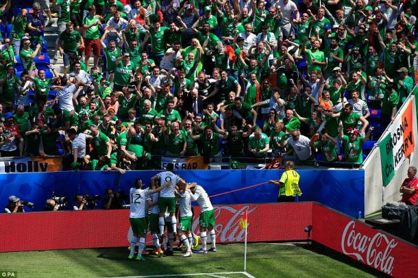 The Irish fans, both Northern and Republic, played a huge part in the tournament, but Martin O'Neill's team couldn't knock France out (photo; PA)