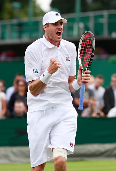 Isner secured the victory in just over two hours (Photo: Getty Images/Adam Pretty)
