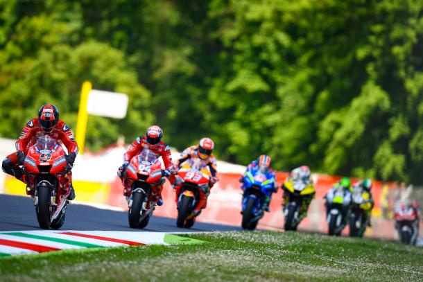 La carrera de 2019 disputada en el circuito de Mugello. Imagen: MotoGP