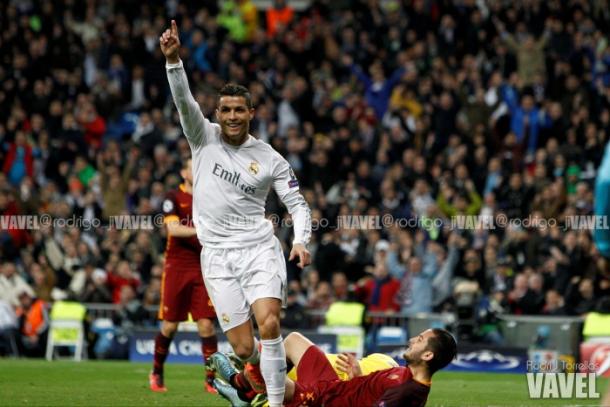 Cristiano celebra su gol en el Bernabéu | Foto: VAVEL