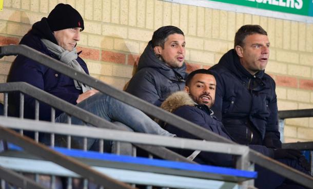 Jaap Stam watches on | Photo via Get Reading's Eddie Greville