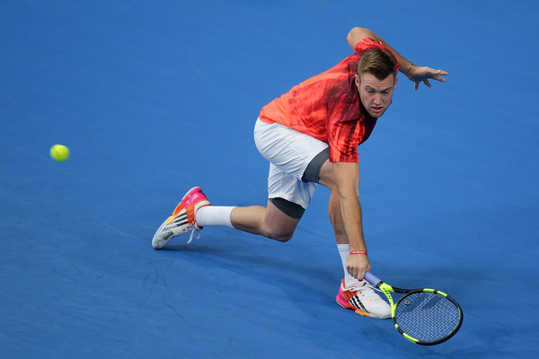 Jack Sock in action at the Hopman Cup (Source: Zimbio) 