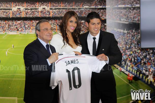 James Rodríguez el día de su presentación como jugador blanco. | FOTO: Dani Mullor - VAVEL España